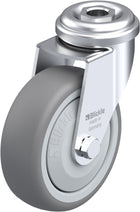 75mm x 25mm Blickle Rubber Caster without lock - LRA-TPA 75KF - Blickle