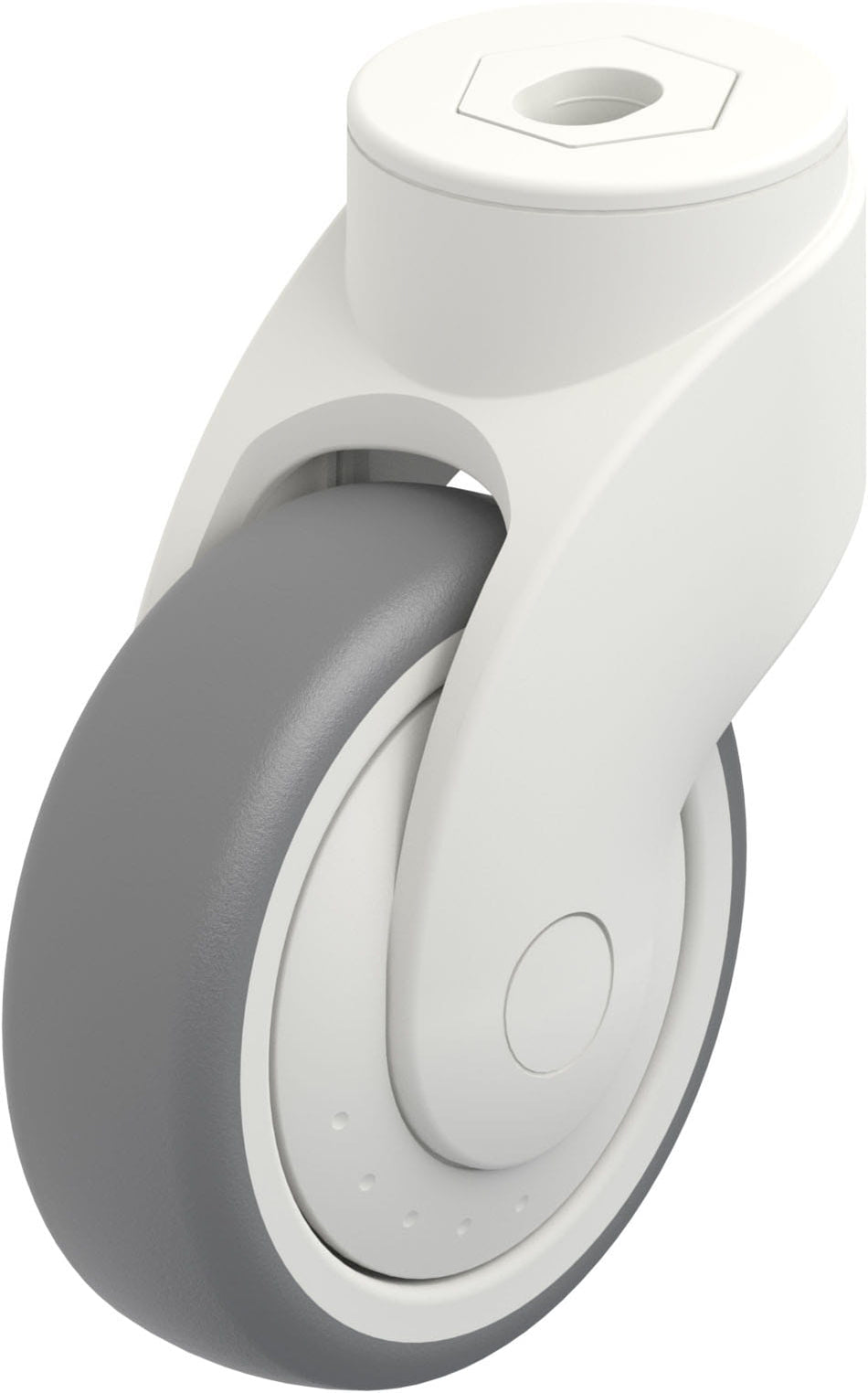 100mm x 32mm Blickle Rubber Caster without lock - LWK-TPA 101KF - Blickle