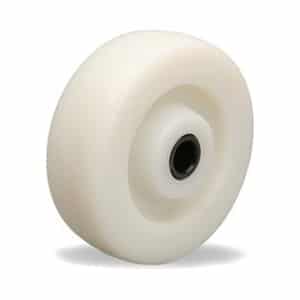 6" x 2" White Nylon Wheel w/ Roller Bearing - 41G4E62-24 - Colson