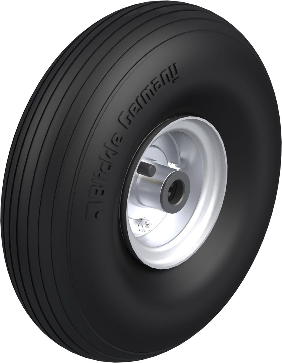 300mm x 100mm Blickle Rubber Caster - P 300/20-75R - Blickle