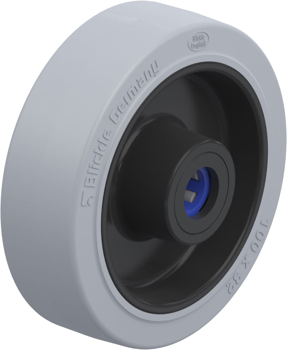 100mm x 32mm Blickle Rubber Caster - POEV 100/12XR-SG - Blickle