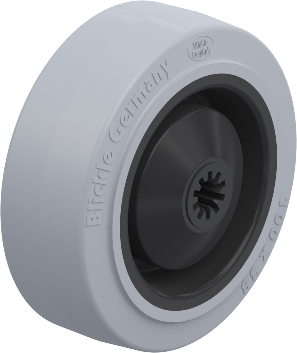 100mm x 32mm Blickle Rubber Caster - POEV 100/8KA-SG - Blickle