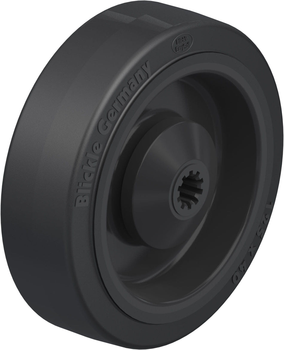 125mm x 37mm Blickle Rubber Caster - POEV 125/10KA - Blickle