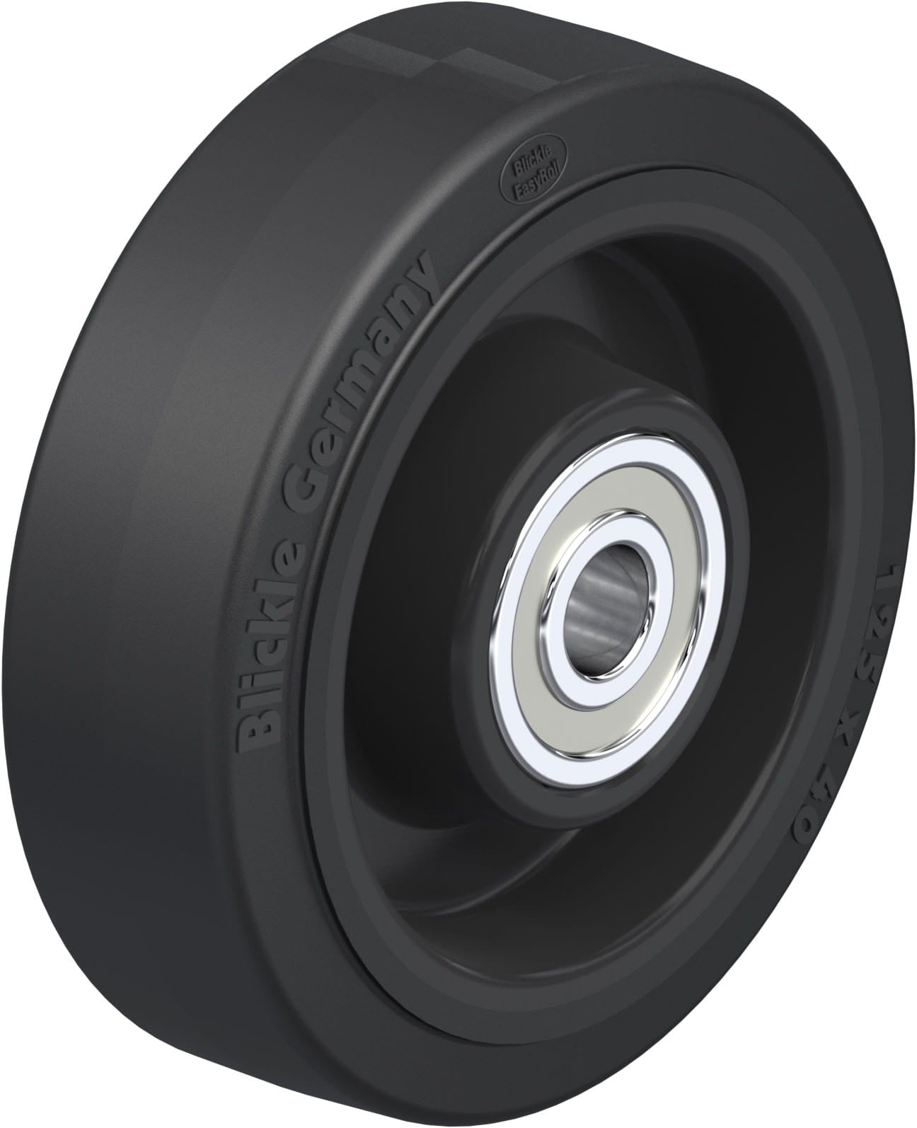 125mm x 37mm Blickle Rubber Caster - POEV 125/20K | 625 lb Capacity ...