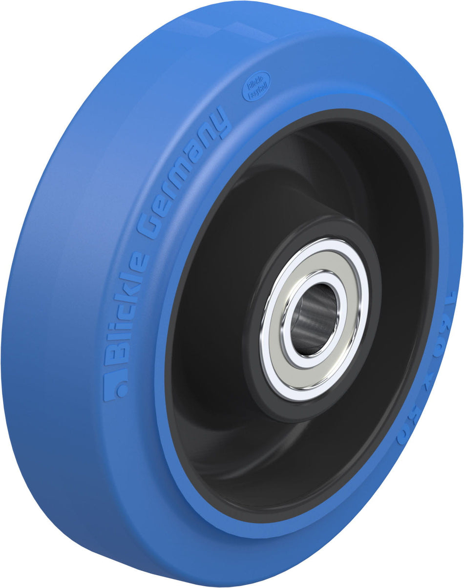 160mm x 50mm Blickle Rubber Caster - POEV 160/20K-SB - Blickle