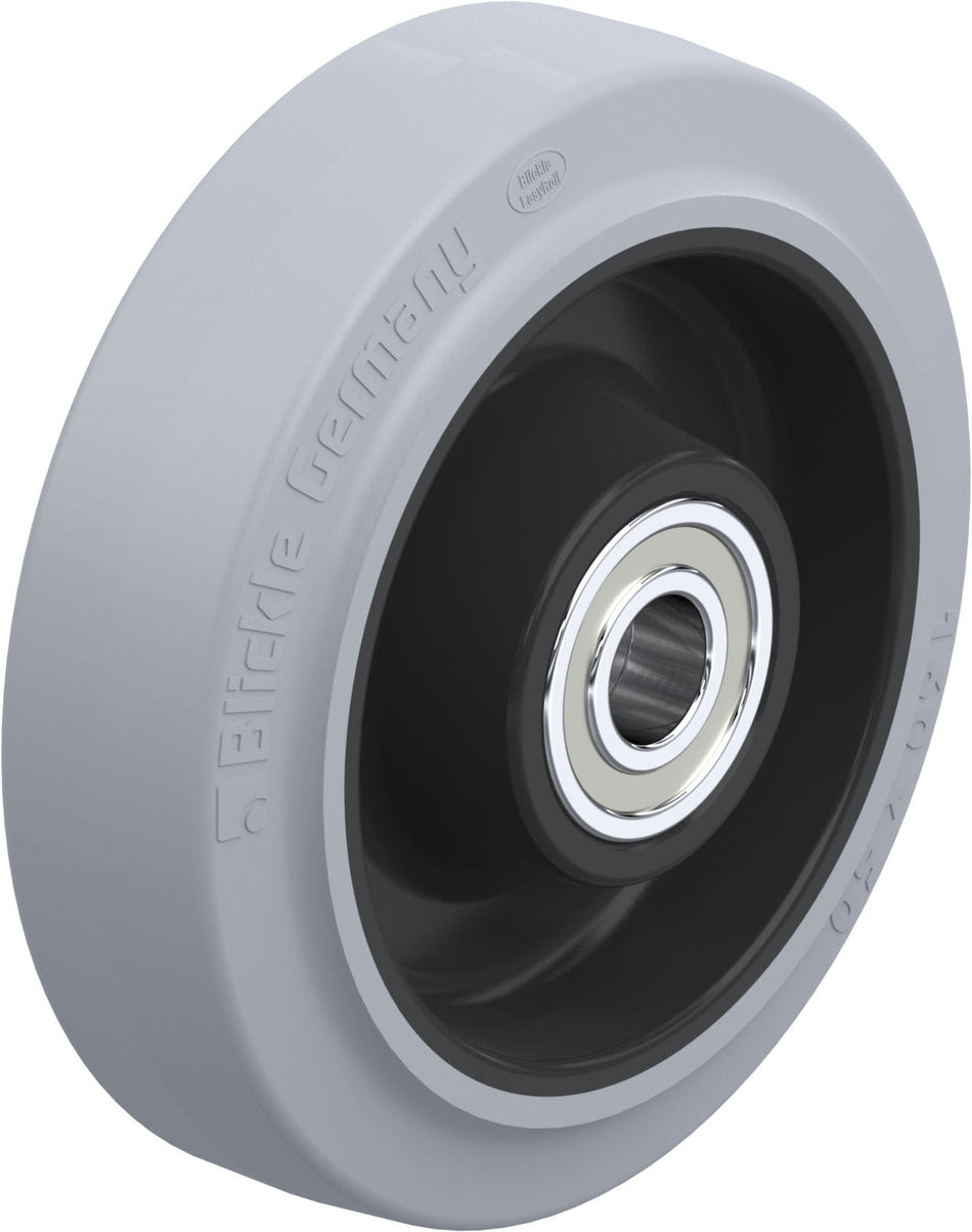 160mm x 50mm Blickle Rubber Caster - POEV 160/20K-SG - Blickle