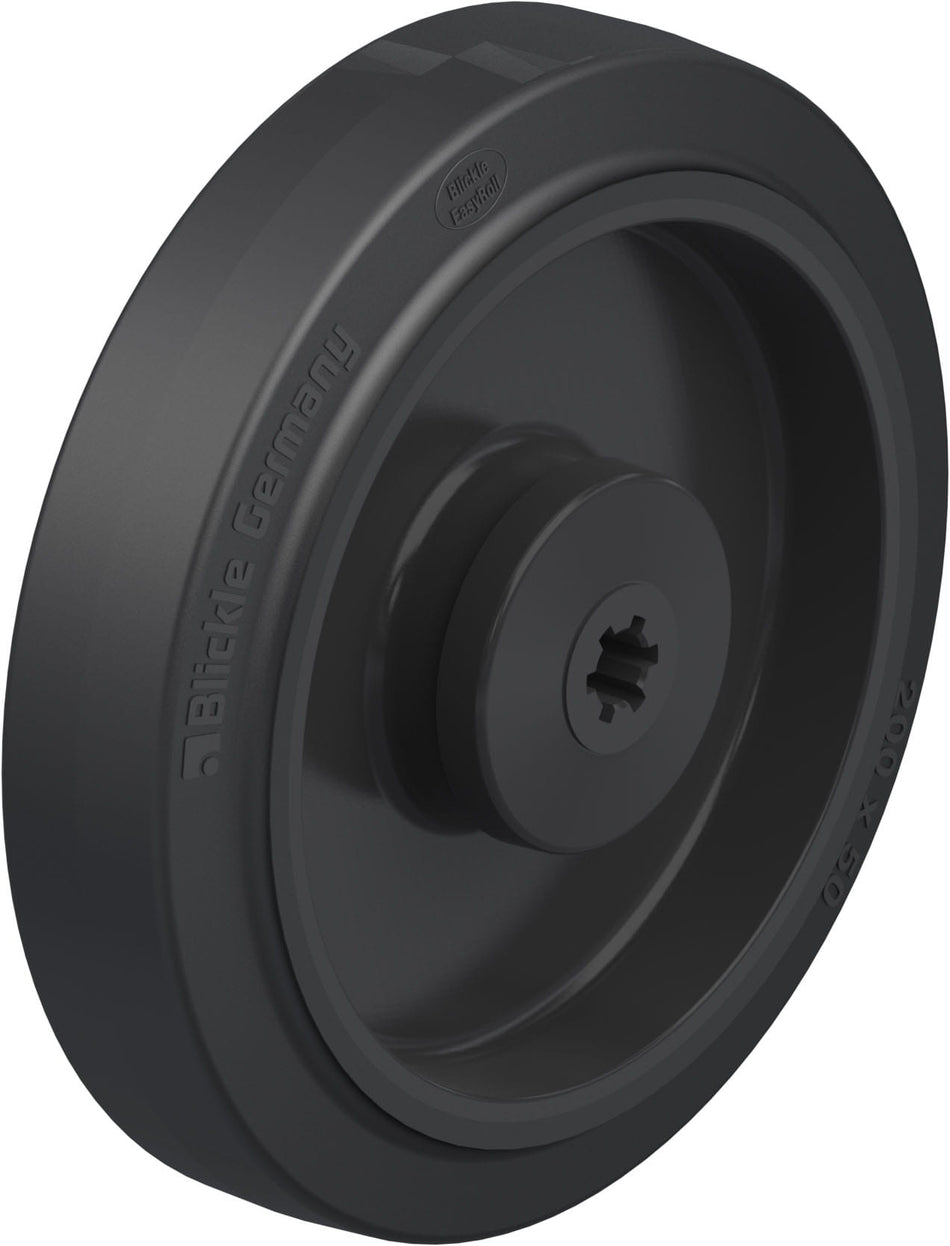 200mm x 50mm Blickle Rubber Caster - POEV 200/20K - Blickle
