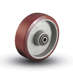 4"x 2" Polyurethane on Aluminum Wheel w/ Roller Bearing - Caster Central Part# 41IE42-02 - Colson