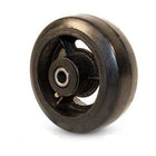 5" x 2" Rubber on Cast Iron Wheel w/ Roller Bearing - 41KE52-01 - Colson