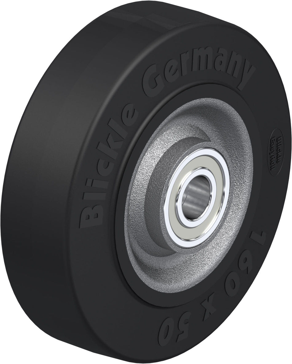 160mm x 50mm Blickle Rubber Caster - SE 160/20K - Blickle