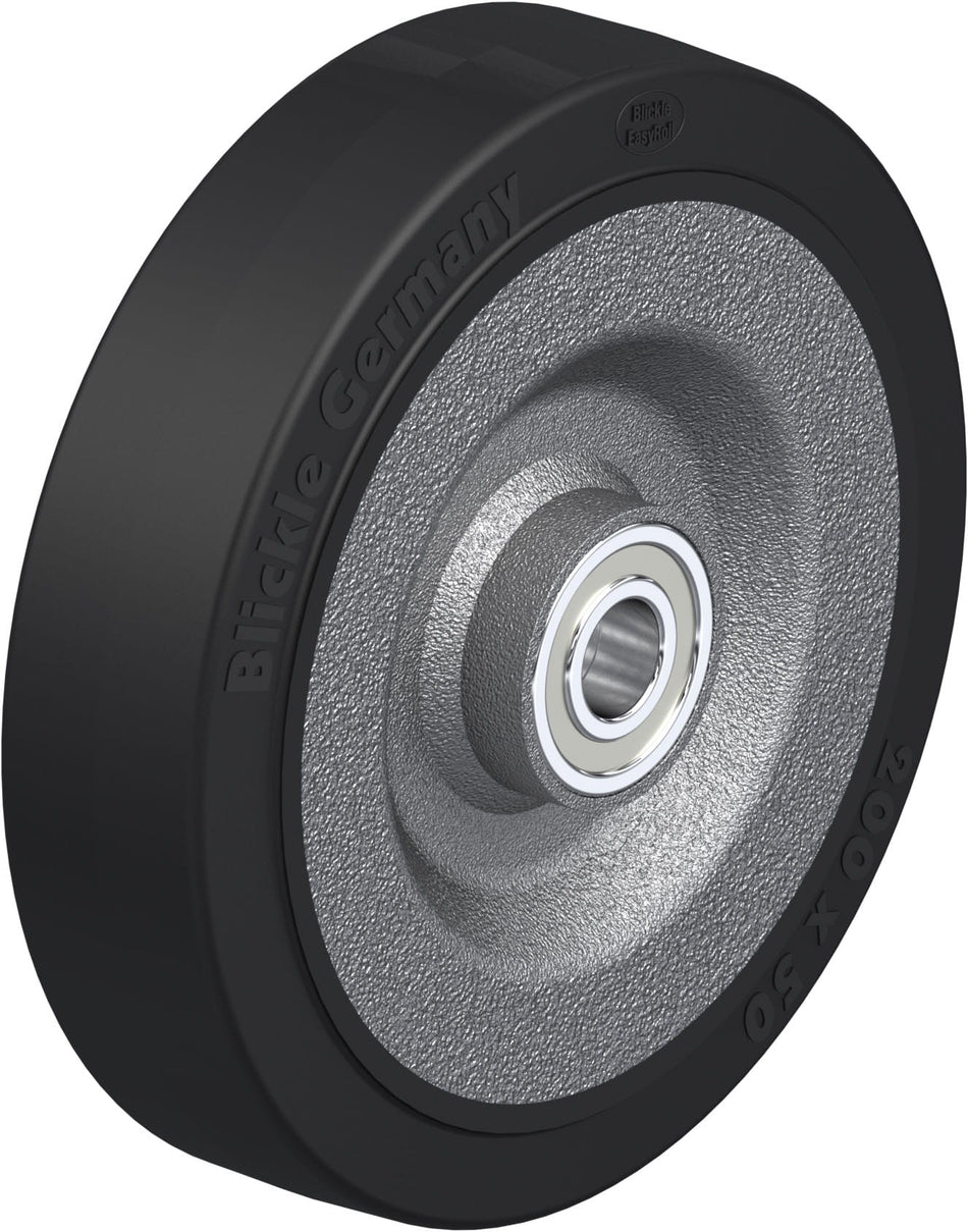 200mm x 50mm Blickle Rubber Caster - SE 200/20K - Blickle