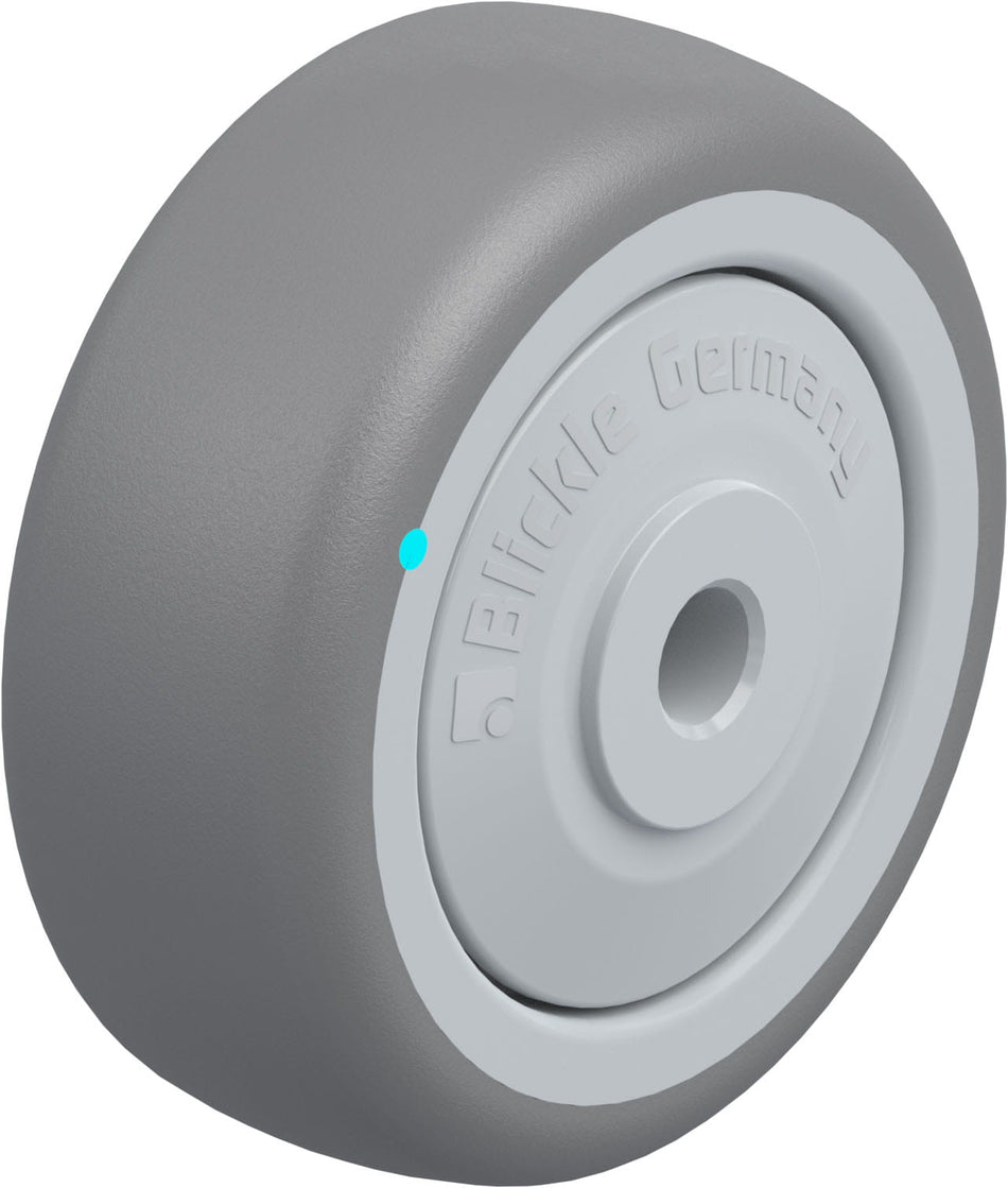 50mm x 19mm Blickle Rubber Caster - TPA 50/6KFD - Blickle