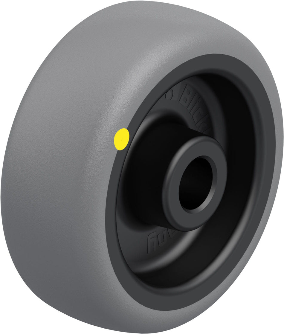 50mm x 19mm Blickle Rubber Caster - TPA 50/8G-ELS - Blickle
