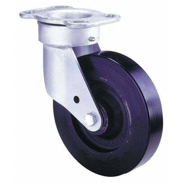 8" Rubber Swivel Caster - TSH 200 RU15 - Revvo