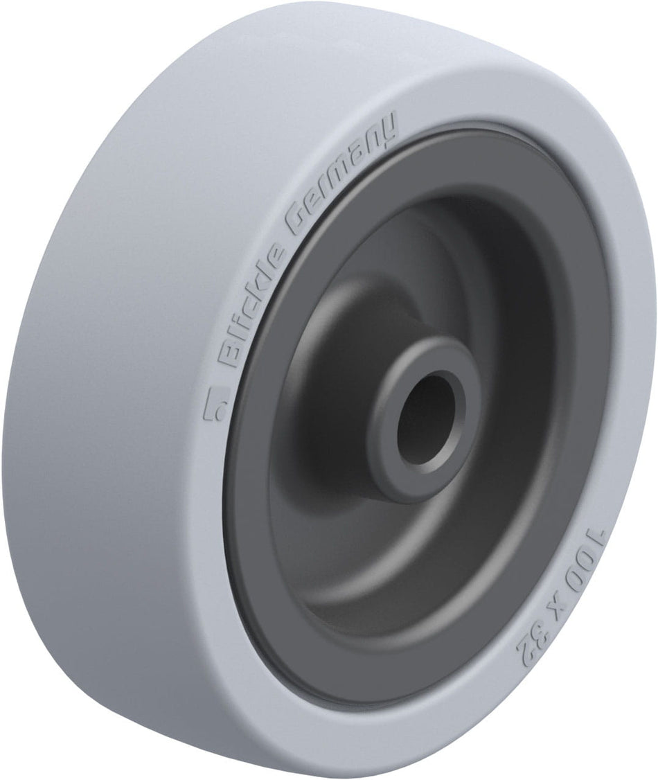 100mm x 32mm Blickle Rubber Caster - VPA 101/12G - Blickle