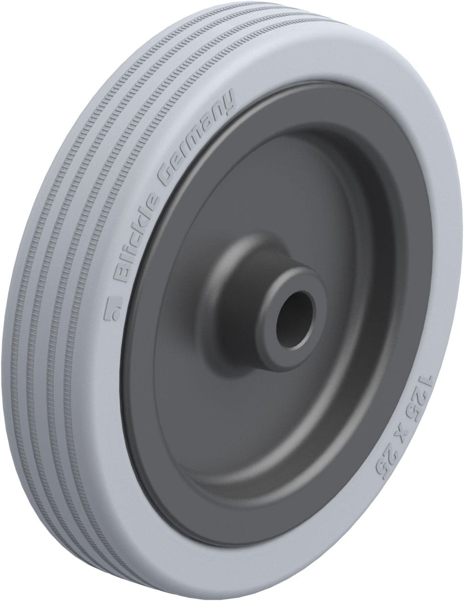 125mm x 25mm Blickle Rubber Caster - VPA 125/12G - Blickle