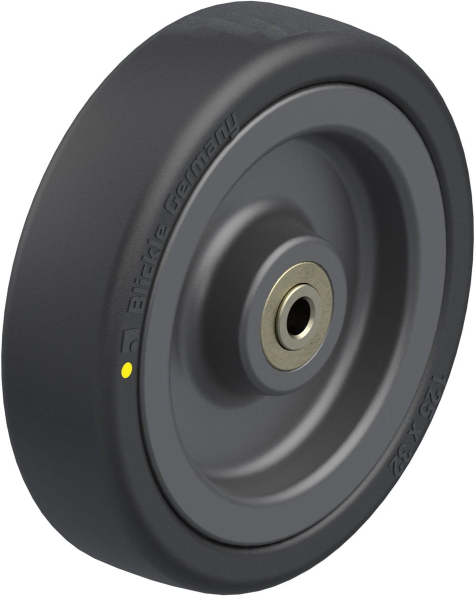 125mm x 32mm Blickle Rubber Caster - VPA 126/8K-EL - Blickle