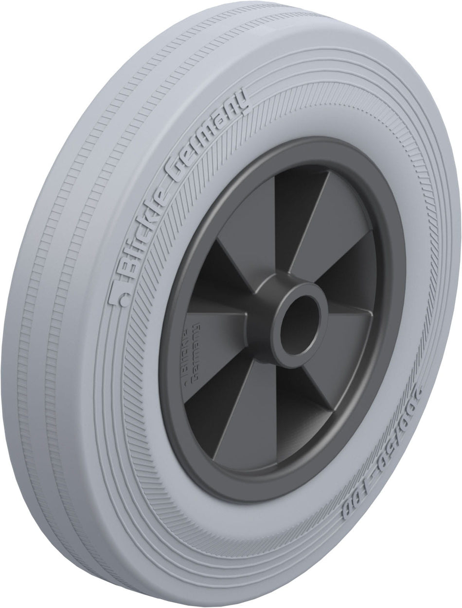 200mm x 50mm Blickle Rubber Caster - VPP 200/20G-SG - Blickle