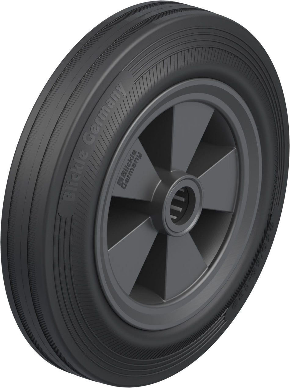 250mm x 60mm Blickle Rubber Caster - VPP 250/25R - Blickle