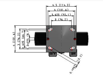 E-line Rigid 8"x2" Polypropylene USA-Made Wheel 4"x4.5" Plate Caster With Tread Lock Brake; Part# ER8X2PODDTBK